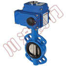 Electric wafer butterfly valve