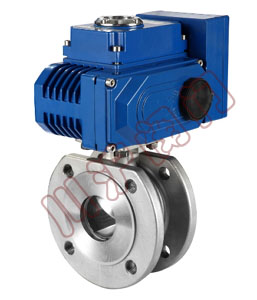 Electric thin ball valve